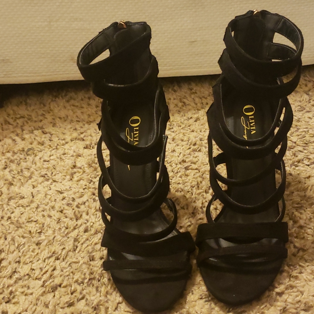Black Strappy heels